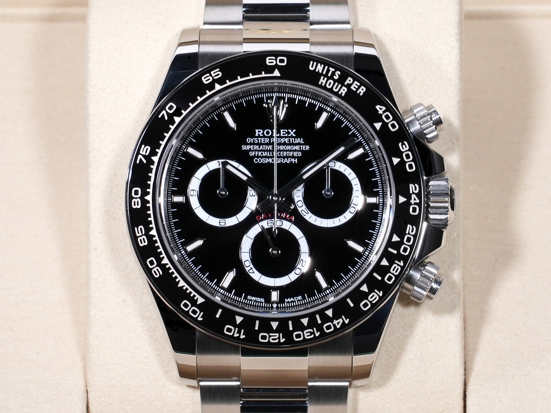 Rolex Daytona Ref. 126500LN Stainless Steel Black Dial, Unused.  (9dpt3ftz appears to be an internal reference number and not part of the product description)