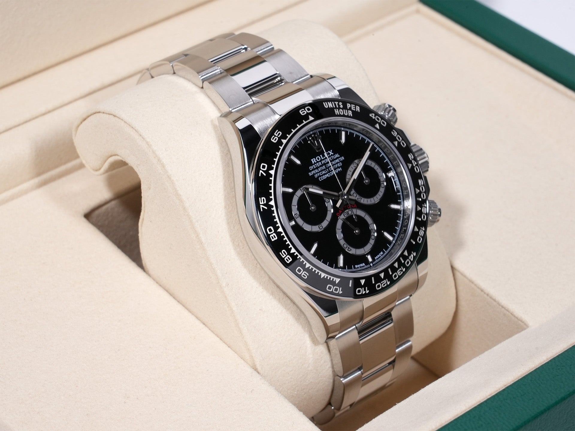 Rolex Daytona Ref. 126500LN Stainless Steel Black Dial, Unused.  (9dpt3ftz appears to be an internal reference number and not part of the product description)