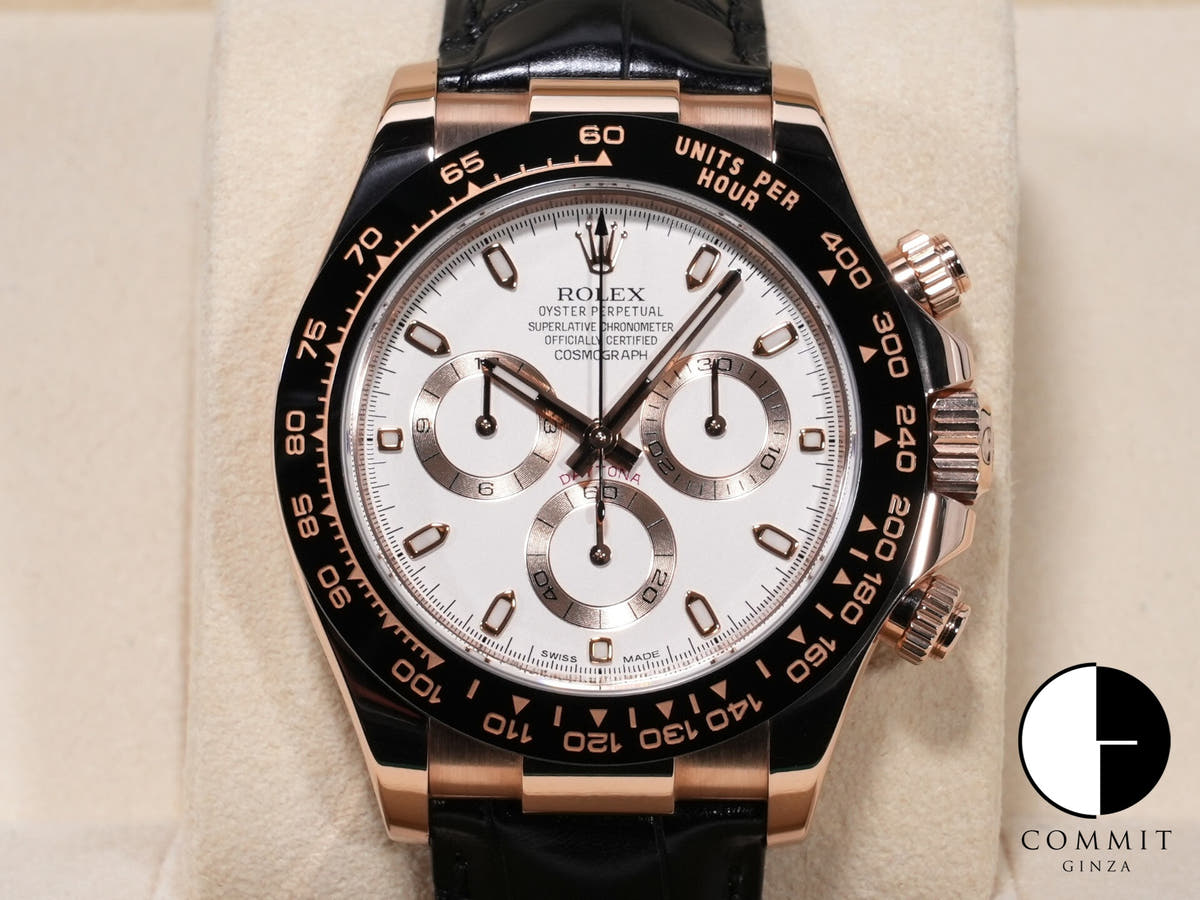 ロレックス デイトナ Ref.116515LN エバーローズゴールド アイボリー文字盤 美中古 998vgnta