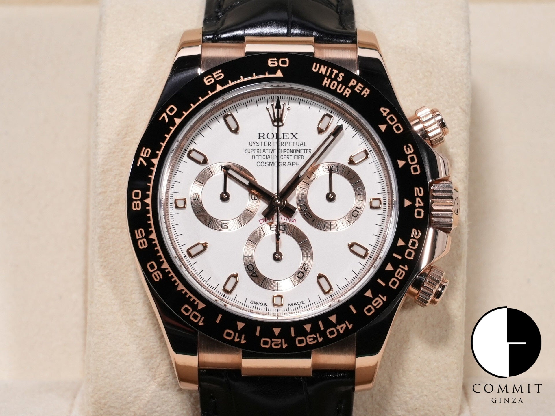 ロレックス デイトナ Ref.116515LN エバーローズゴールド アイボリー文字盤 美中古 998vgnta