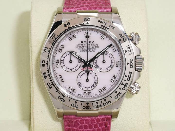 ロレックス デイトナ Ref.116519 ホワイトゴールド ピンクシェル文字盤 中古 mtbf3jxy