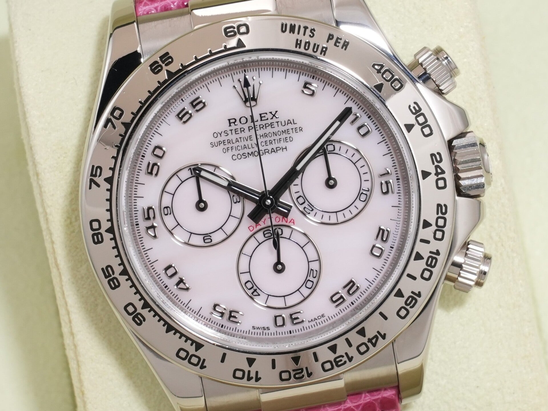 ロレックス デイトナ Ref.116519 ホワイトゴールド ピンクシェル文字盤 中古 mtbf3jxy