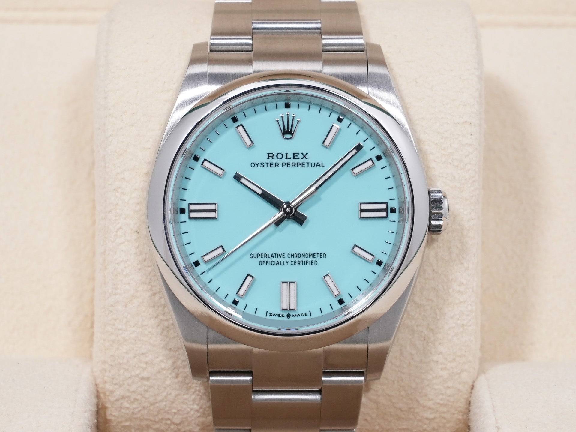 ロレックス オイスターパーペチュアル36 Ref.126000 ステンレススチール ターコイズ文字盤 美品 5xrtshw4