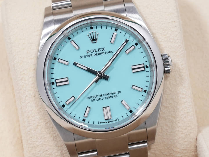 ロレックス オイスターパーペチュアル36 Ref.126000 ステンレススチール ターコイズ文字盤 美品 5xrtshw4