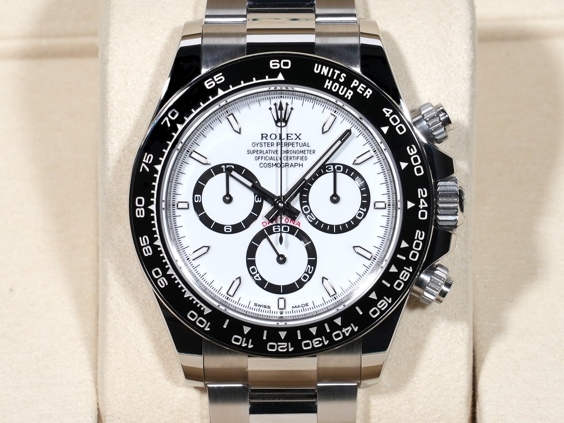 ロレックス デイトナ Ref.126500LN ステンレススチール ホワイト文字盤 未使用 dbyqnu84