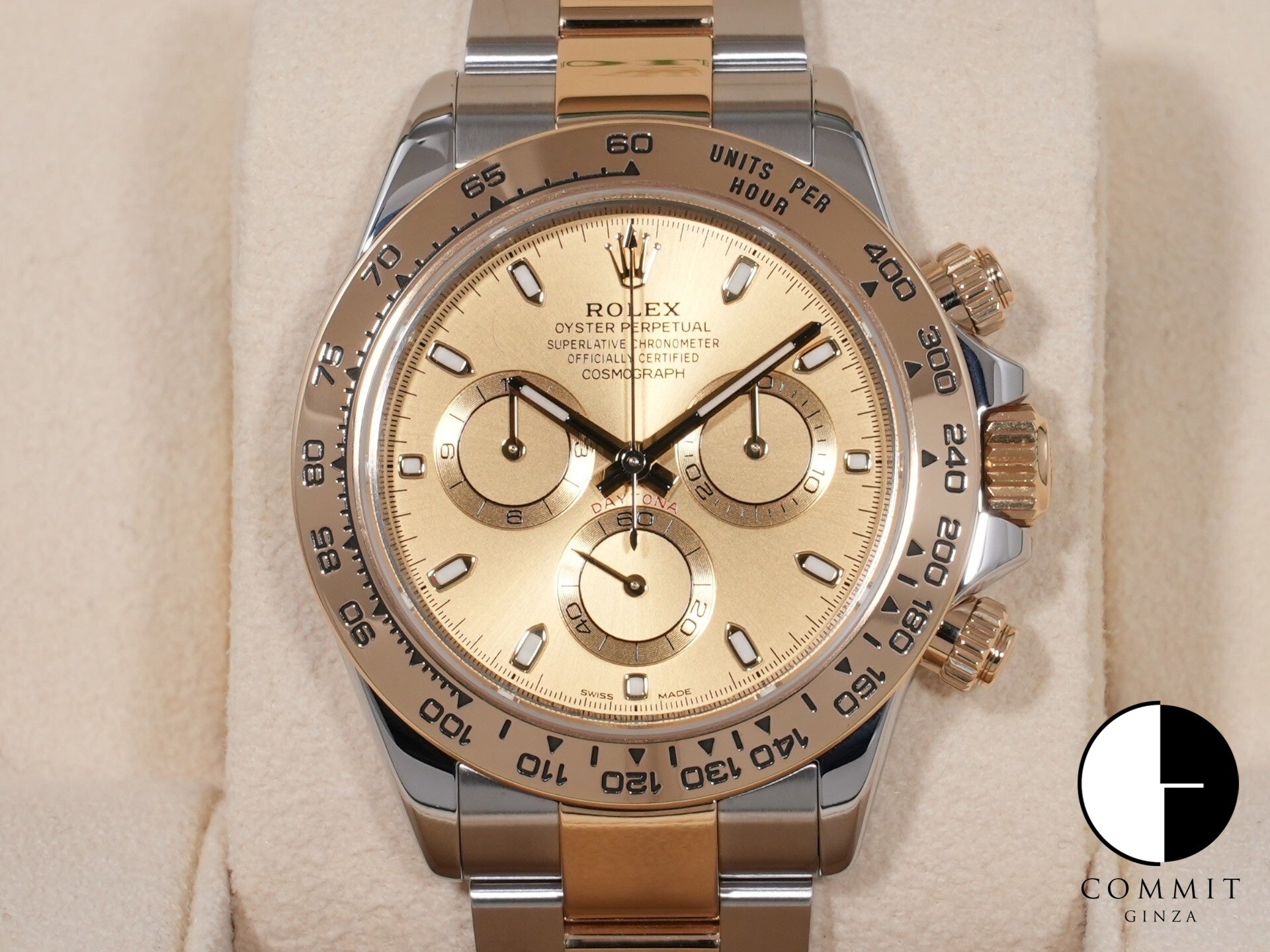 ロレックス デイトナ Ref.116503 ステンレススチール/イエローゴールド シャンパン文字盤 美品 jxecgu29