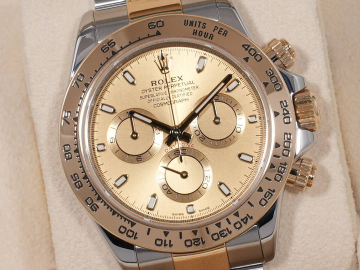 ロレックス デイトナ Ref.116503 ステンレススチール/イエローゴールド シャンパン文字盤 美品 jxecgu29