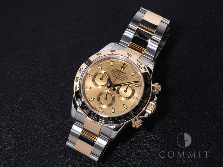ロレックス デイトナ Ref.116503 ステンレススチール/イエローゴールド シャンパン文字盤 美品 jxecgu29
