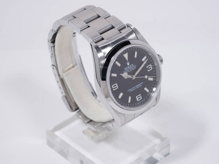 ロレックス エクスプローラーI Ref.14270 ステンレススチール ブラック文字盤 オイスターブレスレット 美中古 a4dmk9hy