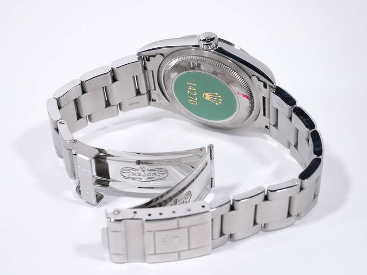ロレックス エクスプローラーI Ref.14270 ステンレススチール ブラック文字盤 オイスターブレスレット 美中古 a4dmk9hy