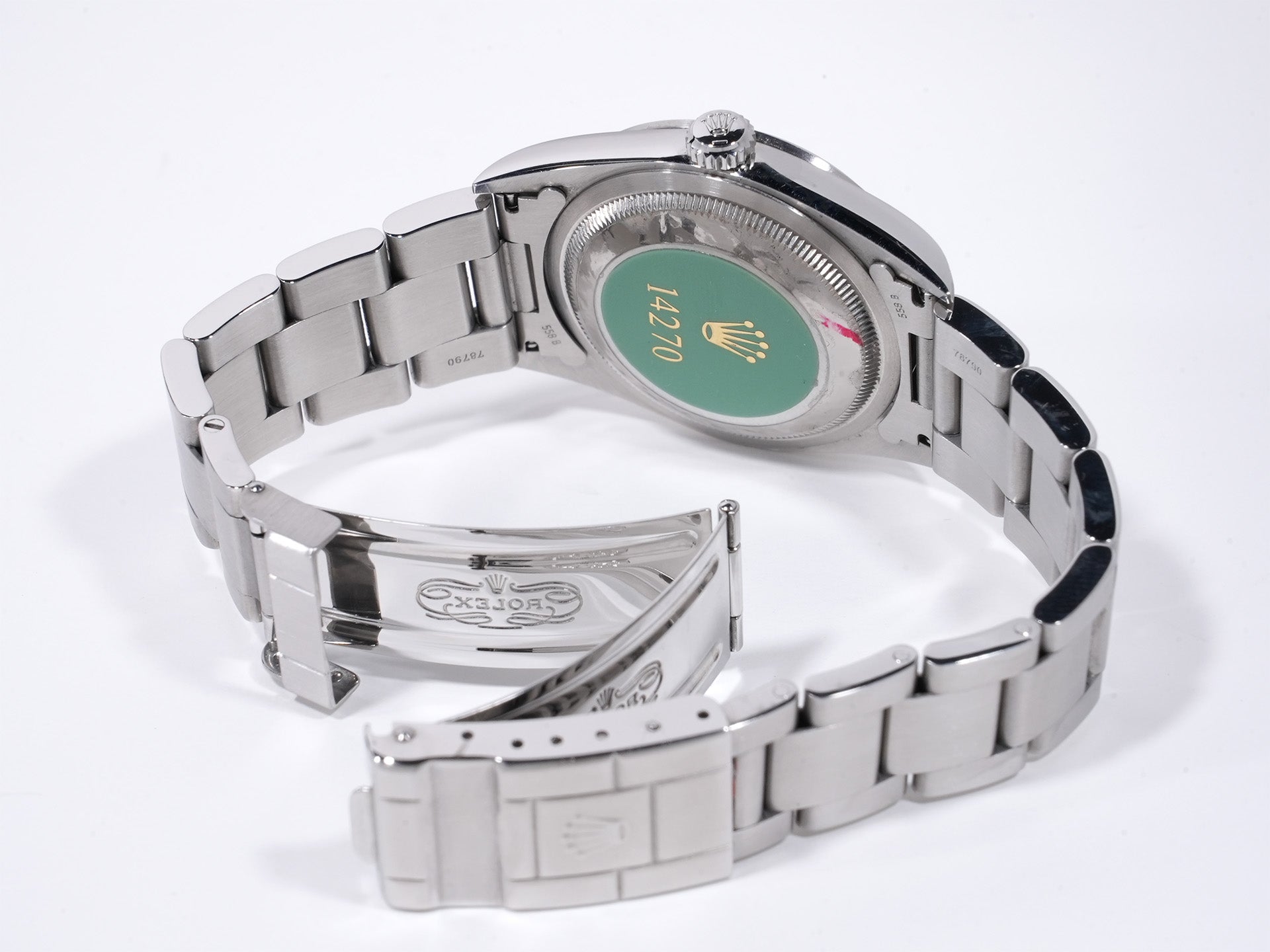 ロレックス エクスプローラーI Ref.14270 ステンレススチール ブラック文字盤 オイスターブレスレット 美中古 a4dmk9hy