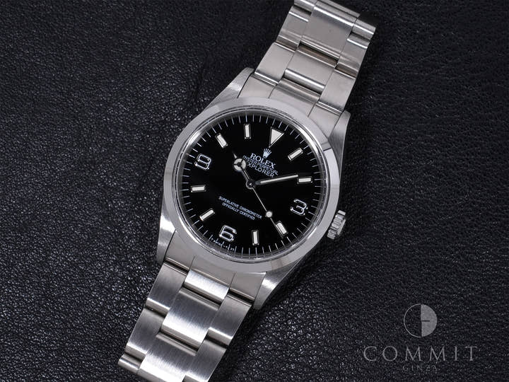 ロレックス エクスプローラーI Ref.14270 ステンレススチール ブラック文字盤 オイスターブレスレット 美中古 a4dmk9hy