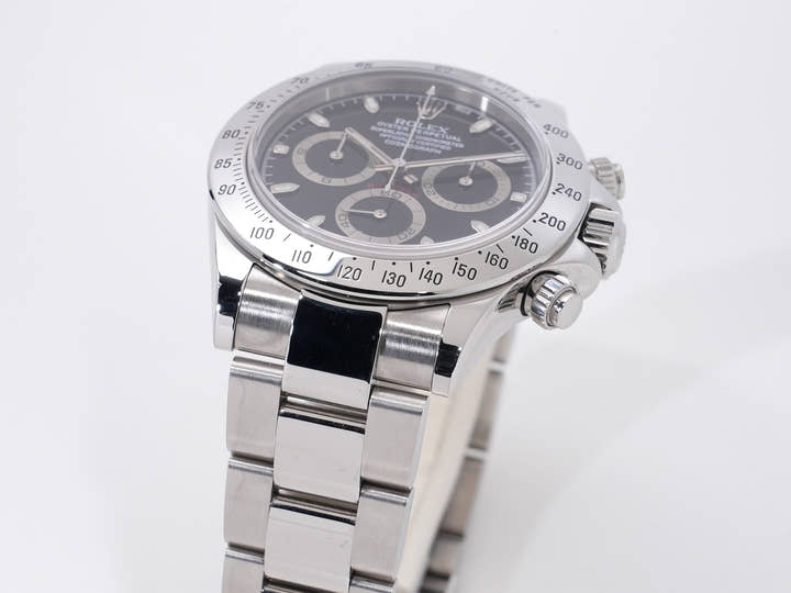 ロレックス デイトナ Ref.116520 ステンレススチール ブラック文字盤 中古 9q4fazyo