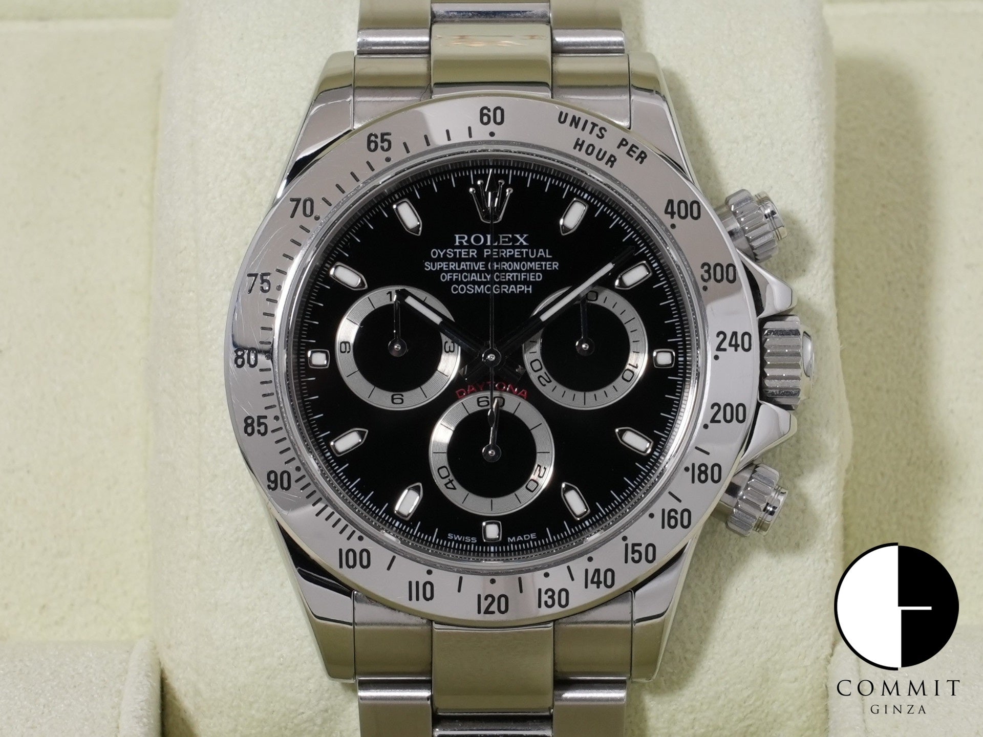 ロレックス デイトナ Ref.116520 ステンレススチール ブラック文字盤 中古 ypqywm79