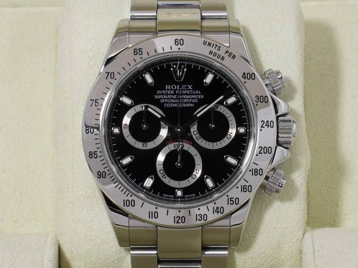 ロレックス デイトナ Ref.116520 ステンレススチール ブラック文字盤 中古 ypqywm79