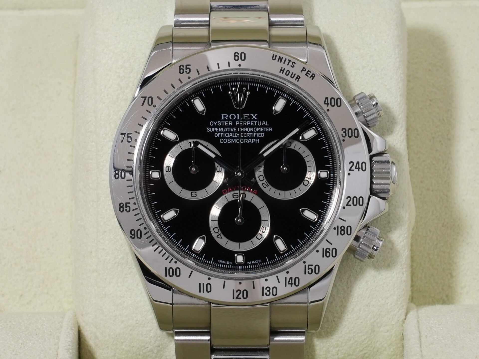 ロレックス デイトナ Ref.116520 ステンレススチール ブラック文字盤 中古 ypqywm79