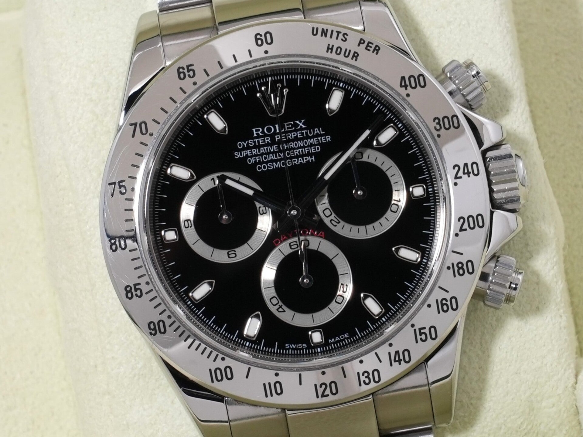 ロレックス デイトナ Ref.116520 ステンレススチール ブラック文字盤 中古 ypqywm79