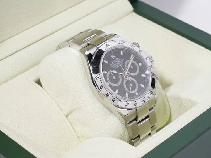 ロレックス デイトナ Ref.116520 ステンレススチール ブラック文字盤 中古 ypqywm79