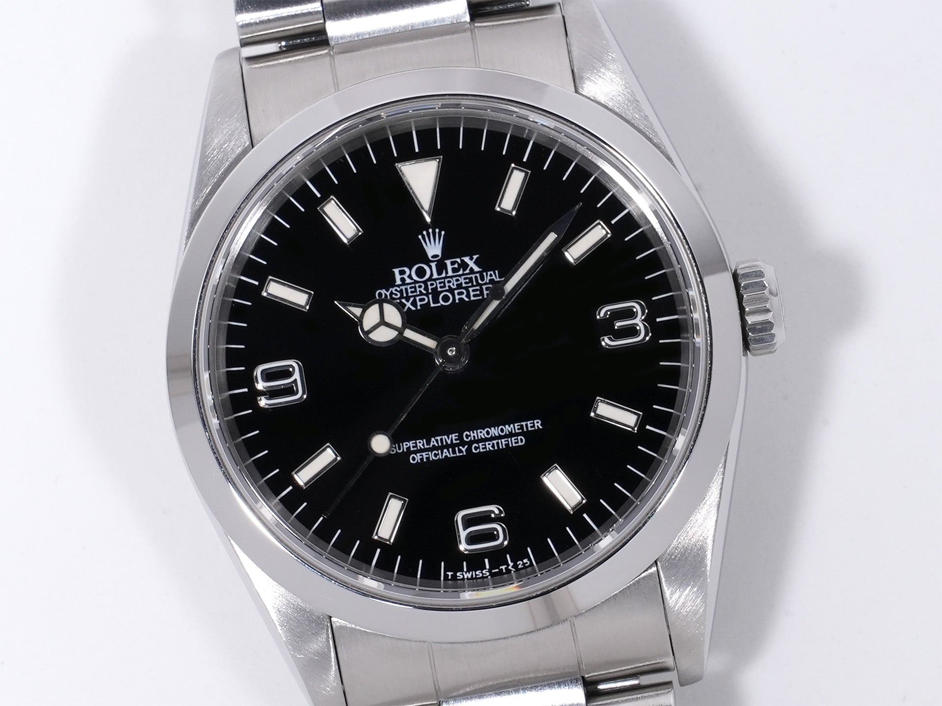 ロレックス エクスプローラーI Ref.14270 ステンレススチール ブラック文字盤 オイスターブレスレット 中古 vaniaxgf