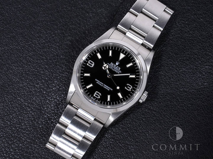 ロレックス エクスプローラーI Ref.14270 ステンレススチール ブラック文字盤 オイスターブレスレット 中古 vaniaxgf