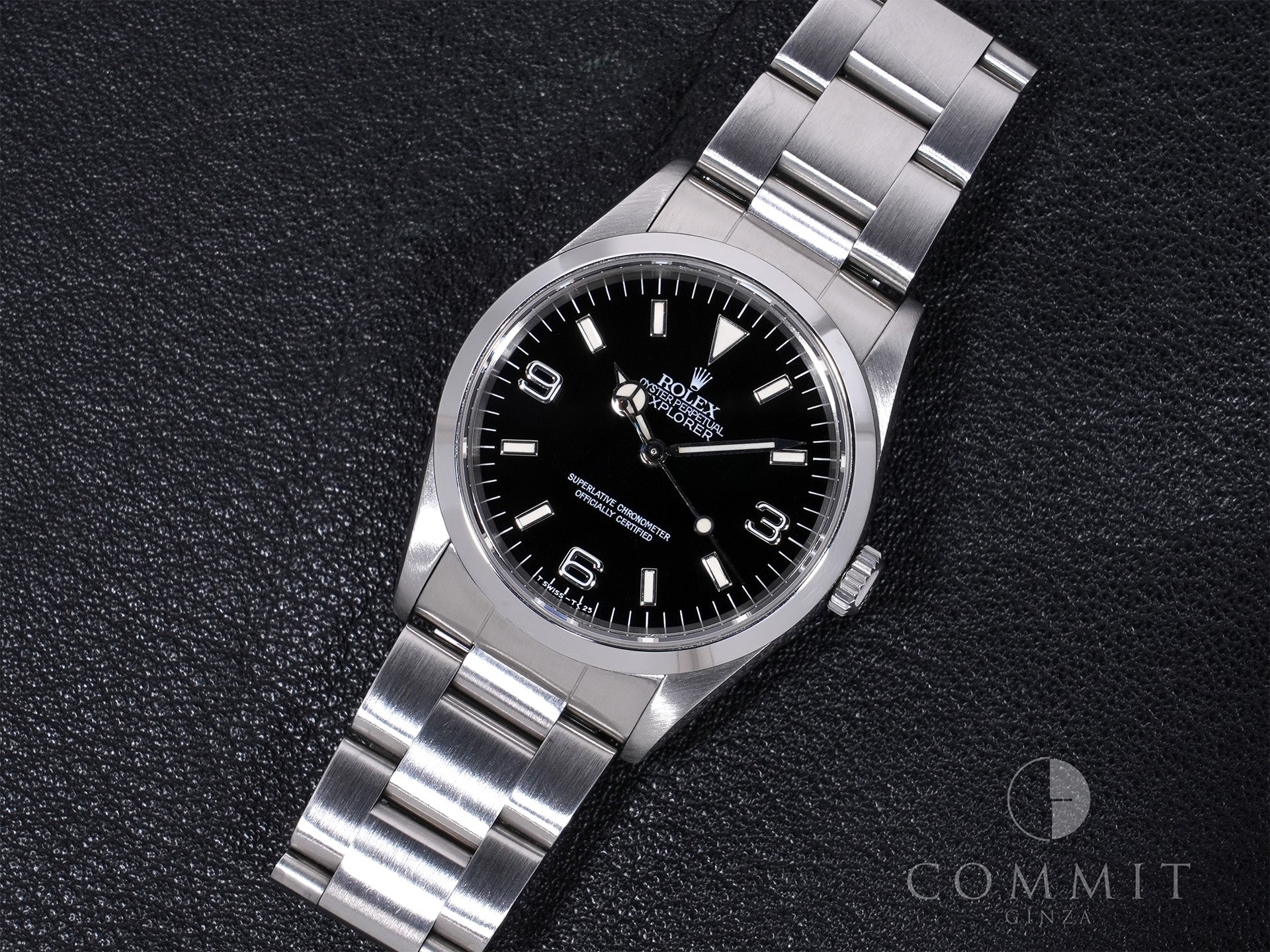 ロレックス エクスプローラーI Ref.14270 ステンレススチール ブラック文字盤 オイスターブレスレット 中古 vaniaxgf