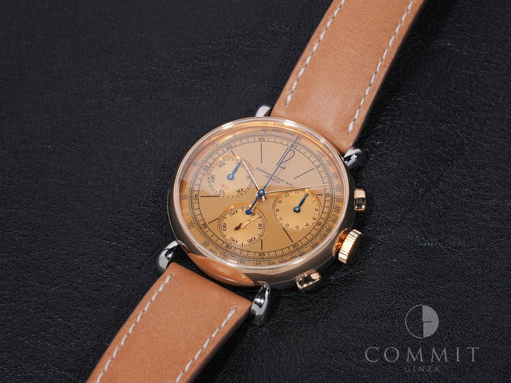 オーデマピゲ リマスター 01 クロノグラフ Ref.26595SR.OO.A032VE.01 ステンレススチール/ピンクゴールド イエローゴールドカラー文字盤 中古 gcn4b4xa