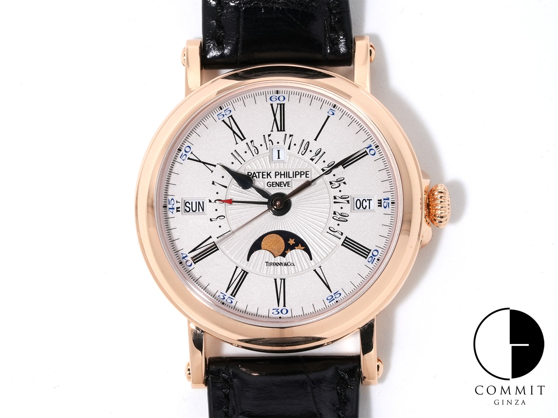 パテックフィリップ パーペチュアルカレンダー レトログラード  TIFFANY＆CO. Ref.5159R-001 ローズゴールド シルバー文字盤 美中古 7pe4ux3f