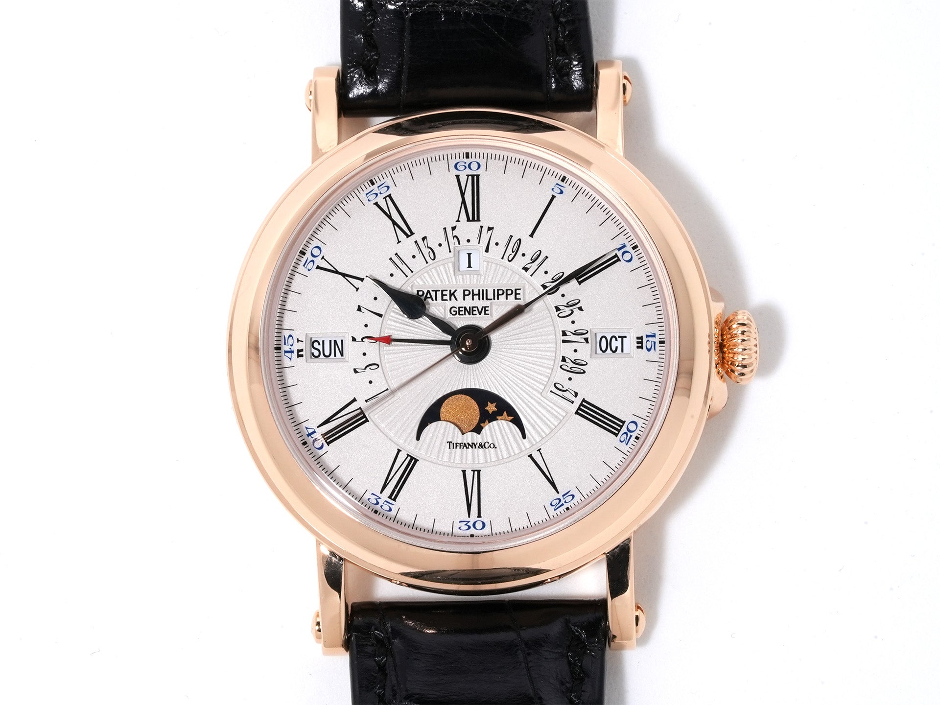 パテックフィリップ パーペチュアルカレンダー レトログラード  TIFFANY＆CO. Ref.5159R-001 ローズゴールド シルバー文字盤 美中古 7pe4ux3f