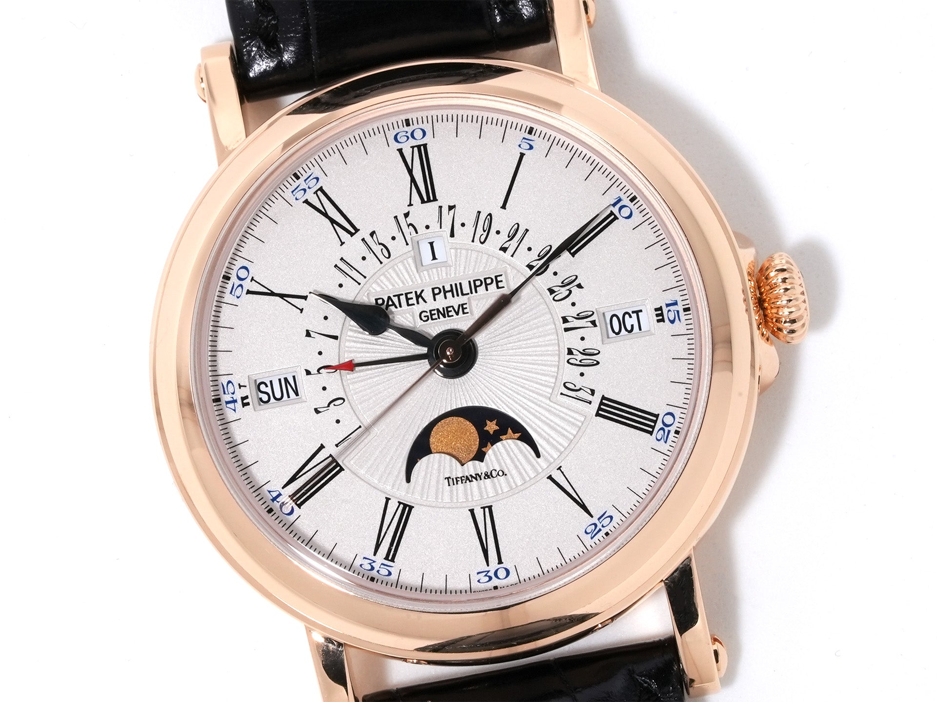 パテックフィリップ パーペチュアルカレンダー レトログラード  TIFFANY＆CO. Ref.5159R-001 ローズゴールド シルバー文字盤 美中古 7pe4ux3f