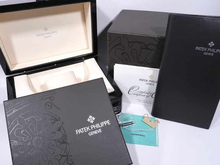 パテックフィリップ パーペチュアルカレンダー レトログラード  TIFFANY＆CO. Ref.5159R-001 ローズゴールド シルバー文字盤 美中古 7pe4ux3f