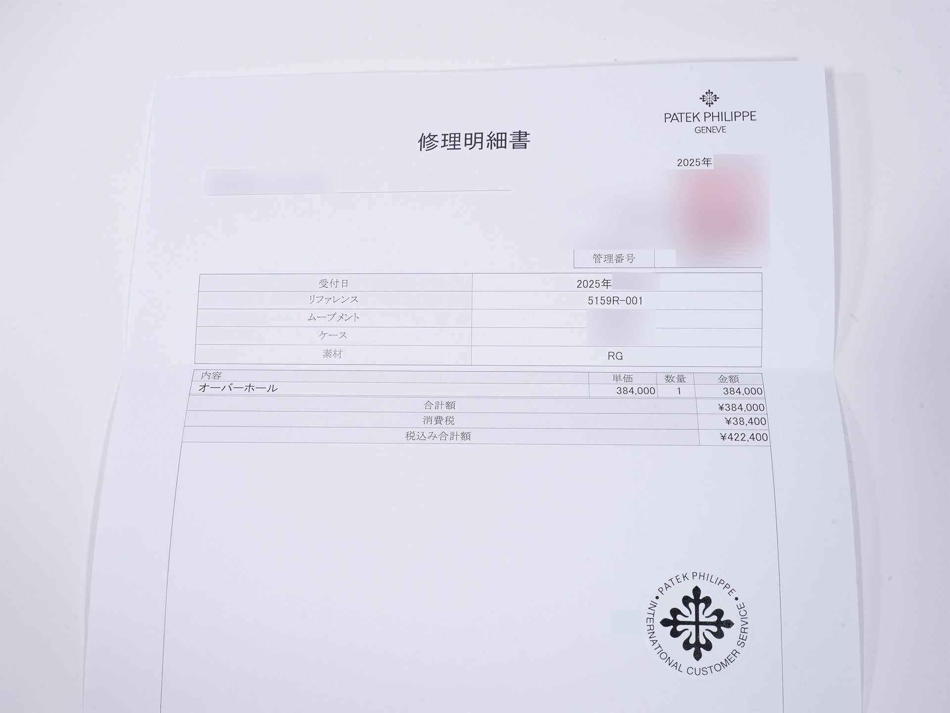パテックフィリップ パーペチュアルカレンダー レトログラード  TIFFANY＆CO. Ref.5159R-001 ローズゴールド シルバー文字盤 美中古 7pe4ux3f
