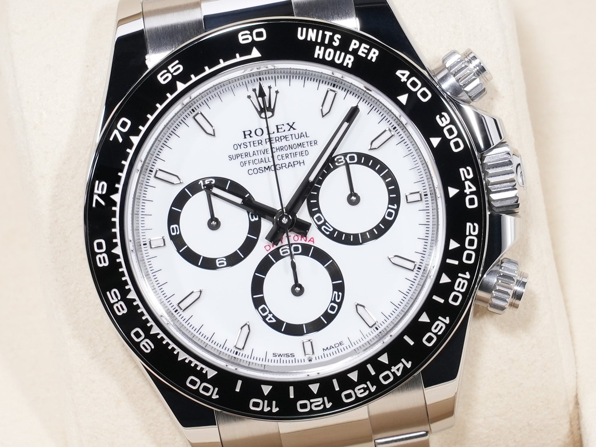 ロレックス デイトナ Ref.126500LN ステンレススチール ホワイト文字盤 未使用 bwur2s54
