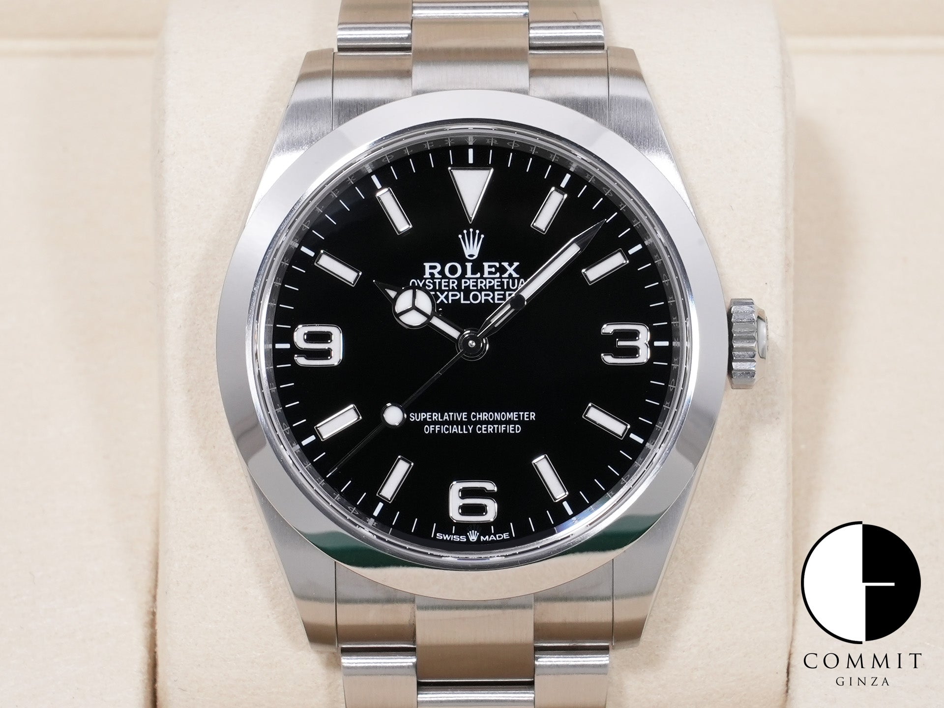 ロレックス エクスプローラー40 Ref.224270 ステンレススチール ブラック文字盤 オイスターブレスレット 美中古 aa8jphzs