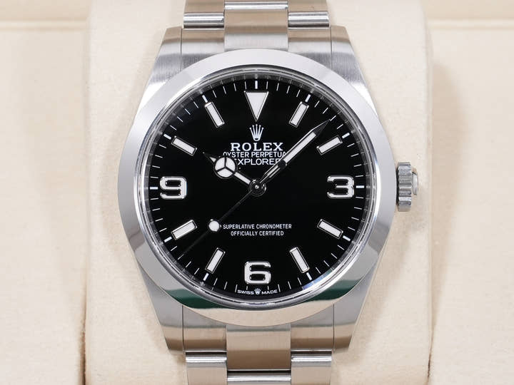 ロレックス エクスプローラー40 Ref.224270 ステンレススチール ブラック文字盤 オイスターブレスレット 美中古 aa8jphzs