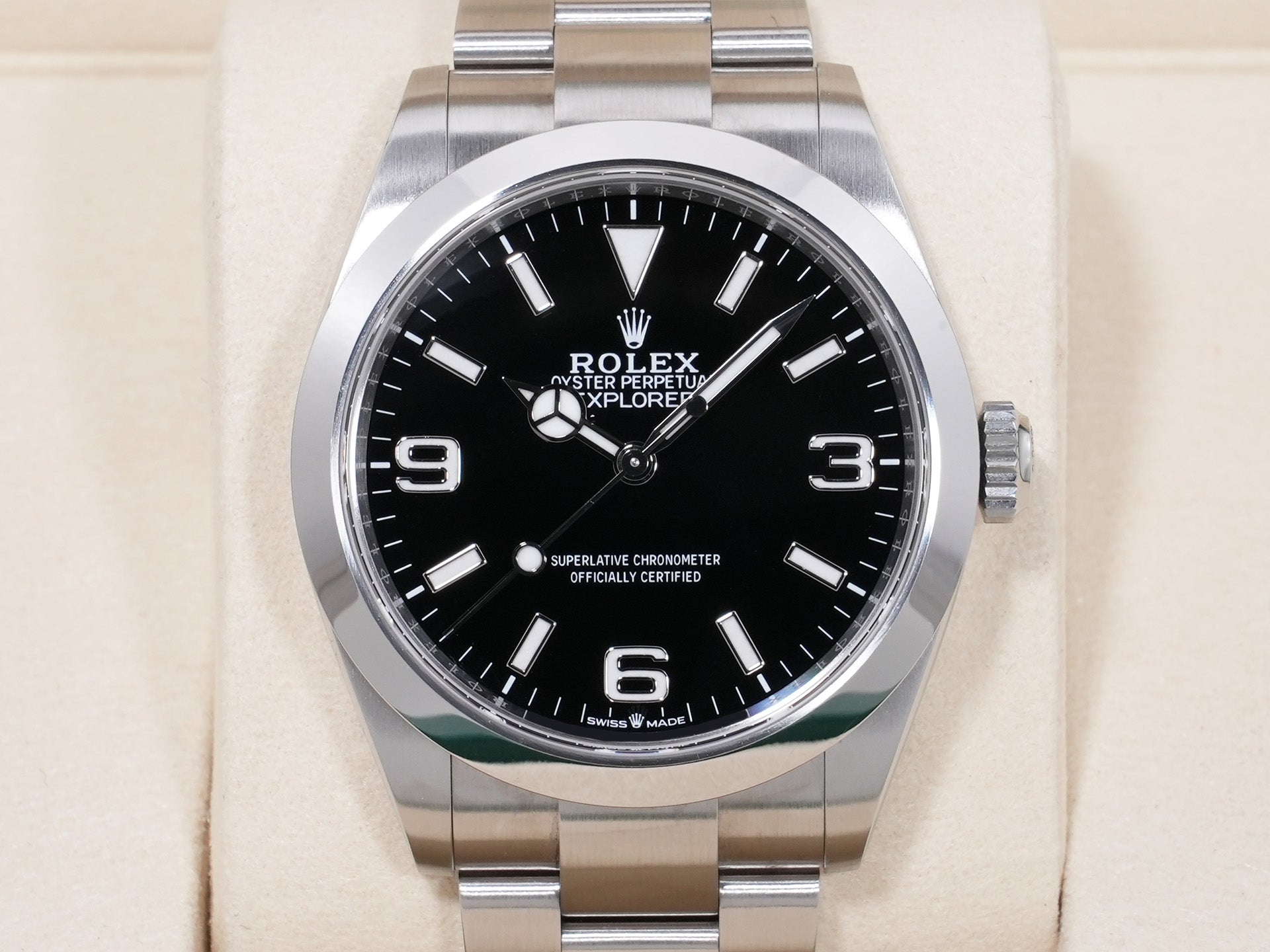 ロレックス エクスプローラー40 Ref.224270 ステンレススチール ブラック文字盤 オイスターブレスレット 美中古 aa8jphzs
