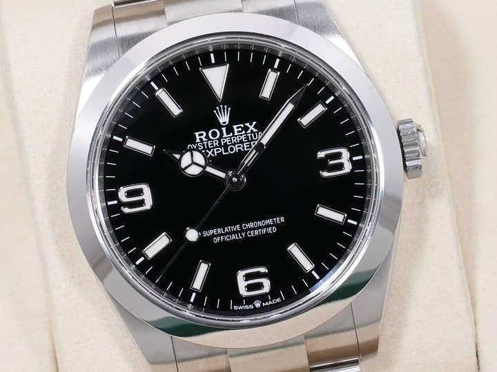 ロレックス エクスプローラー40 Ref.224270 ステンレススチール ブラック文字盤 オイスターブレスレット 美中古 aa8jphzs