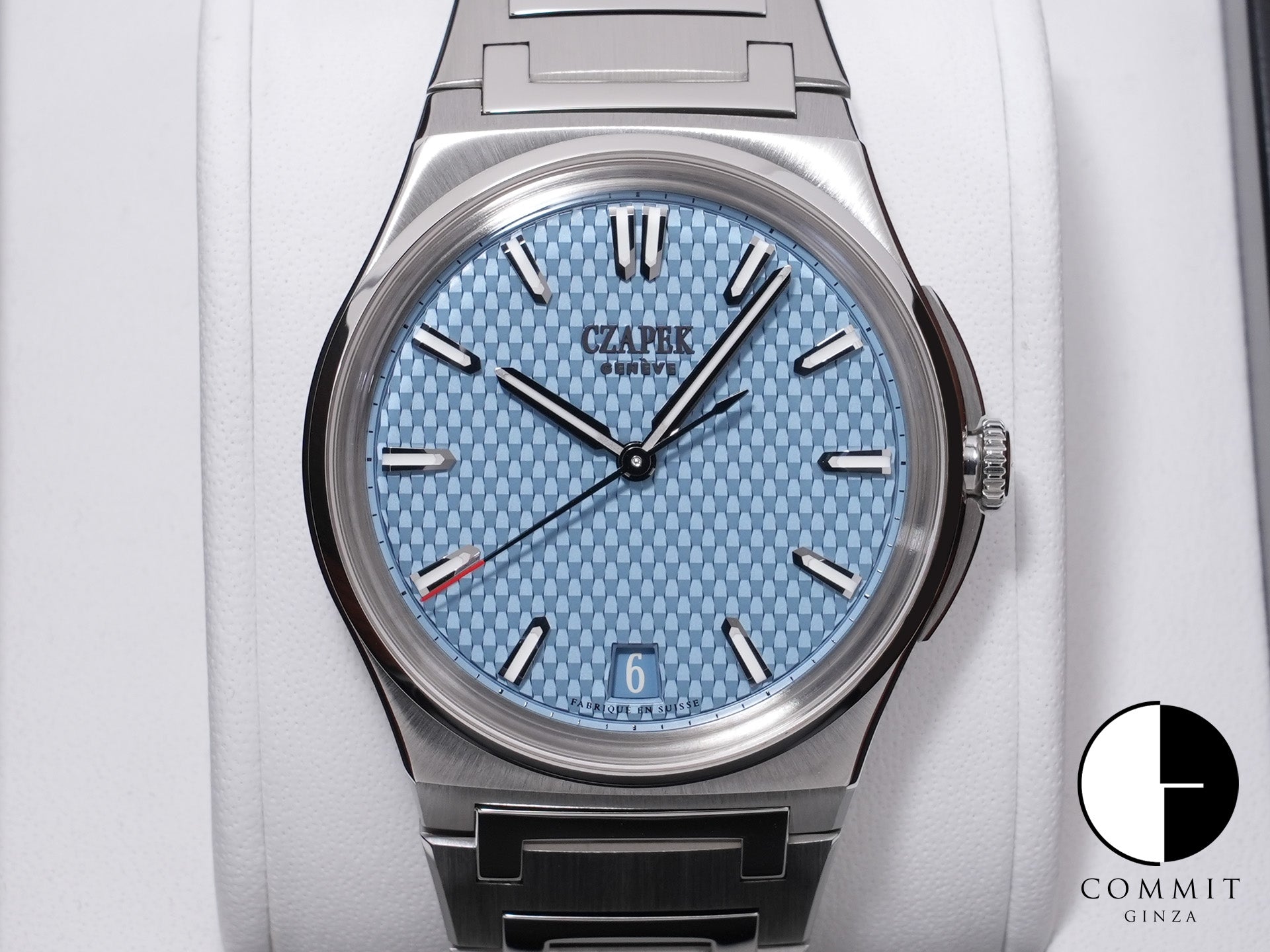 チャペック アンタークティック パサージュ ドゥ ドレーク グレイシャーブルー S Ref.- ステンレススチール グレイシャーブルー文字盤 未使用 339tpwfh