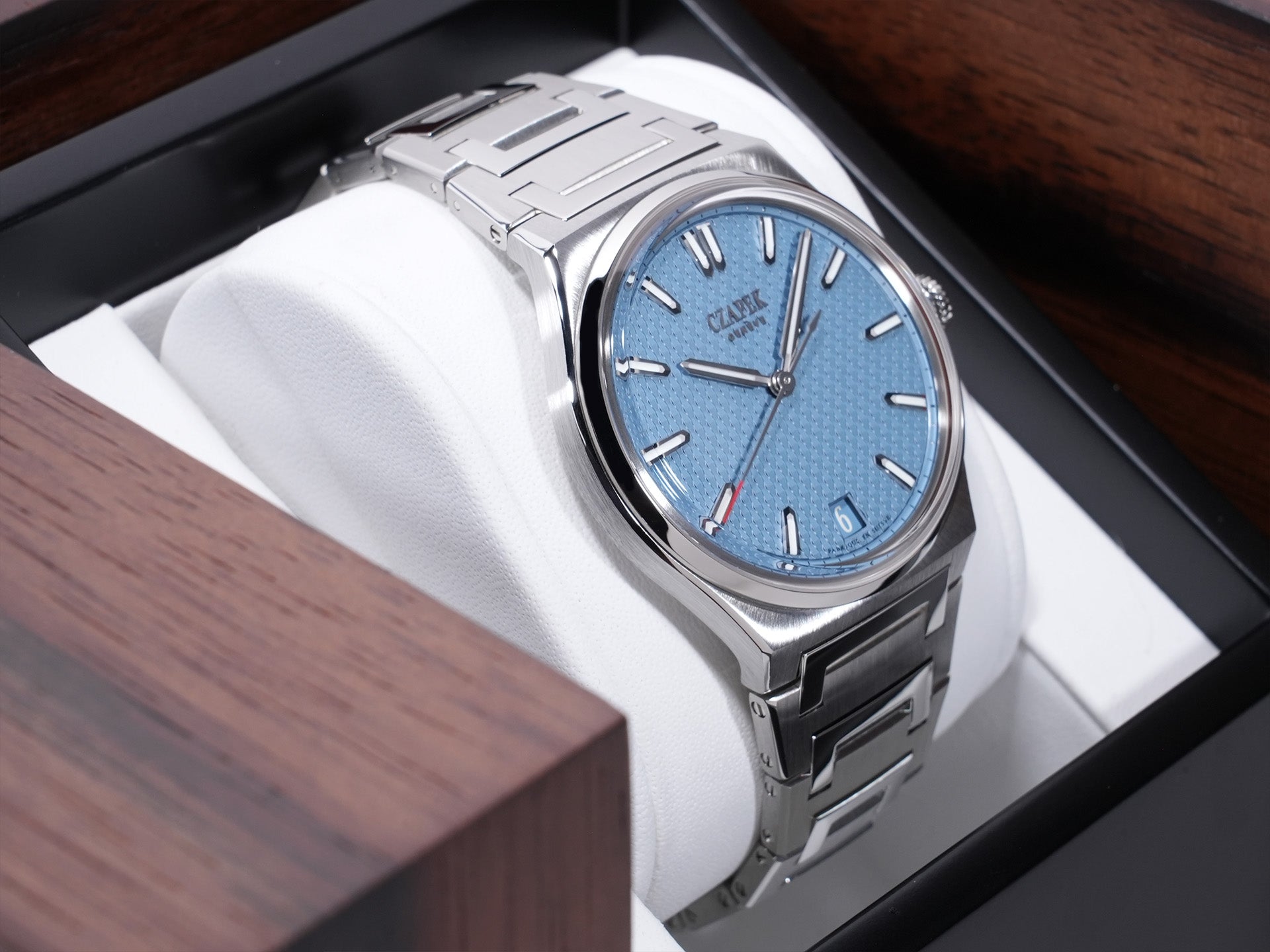 チャペック アンタークティック パサージュ ドゥ ドレーク グレイシャーブルー S Ref.- ステンレススチール グレイシャーブルー文字盤 未使用 339tpwfh