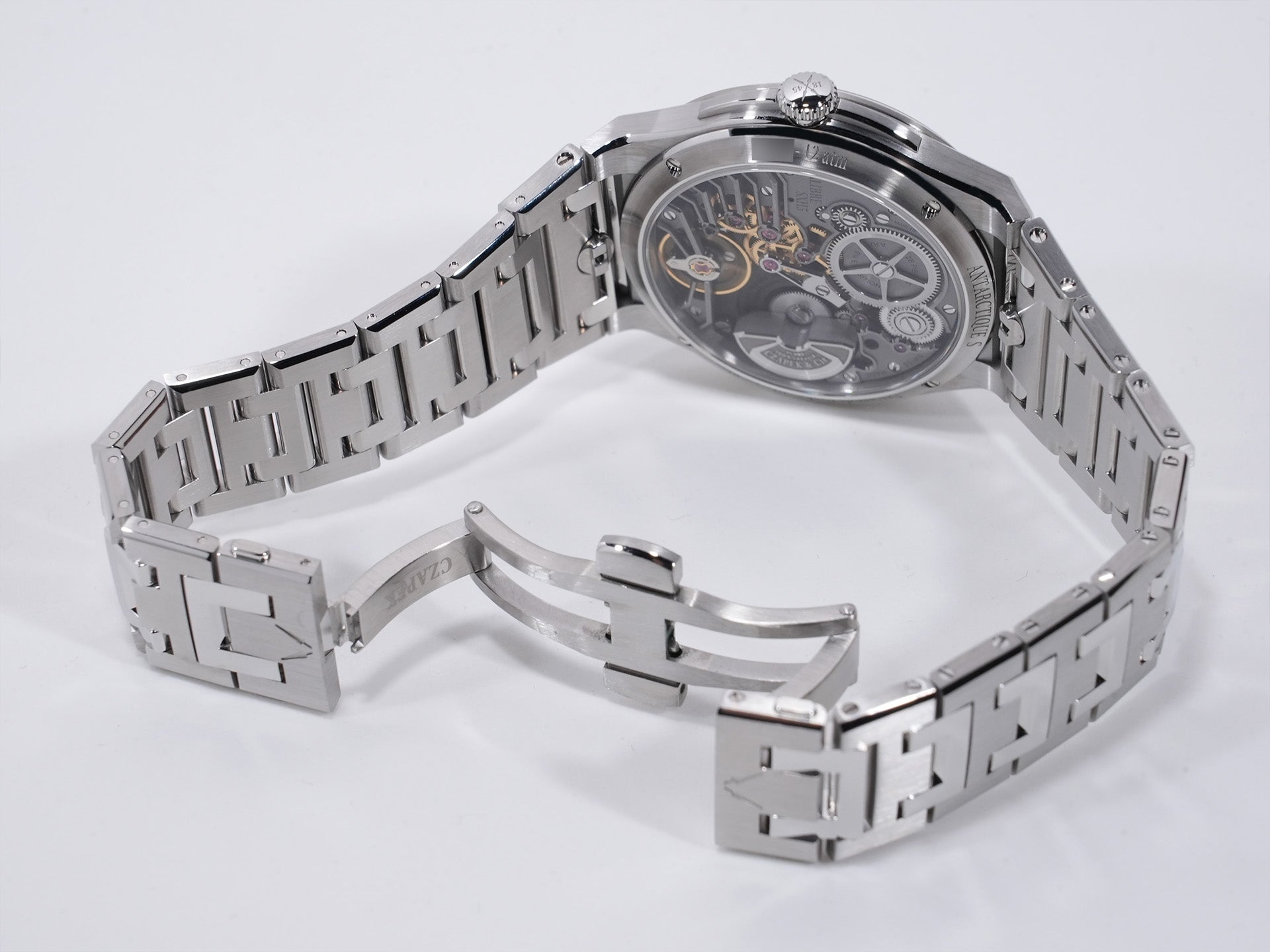 チャペック アンタークティック パサージュ ドゥ ドレーク グレイシャーブルー S Ref.- ステンレススチール グレイシャーブルー文字盤 未使用 339tpwfh