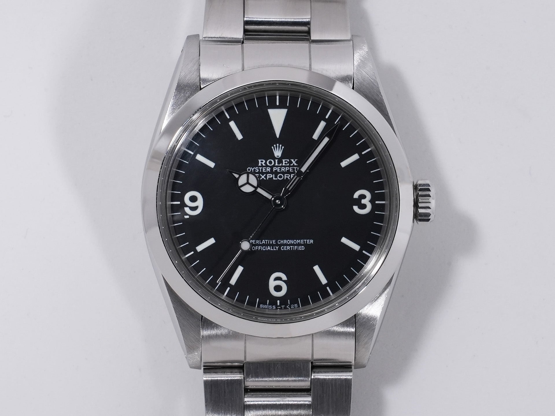 ロレックス エクスプローラーI Ref.1016 ステンレススチール ブラック文字盤 中古 tprv2ifm