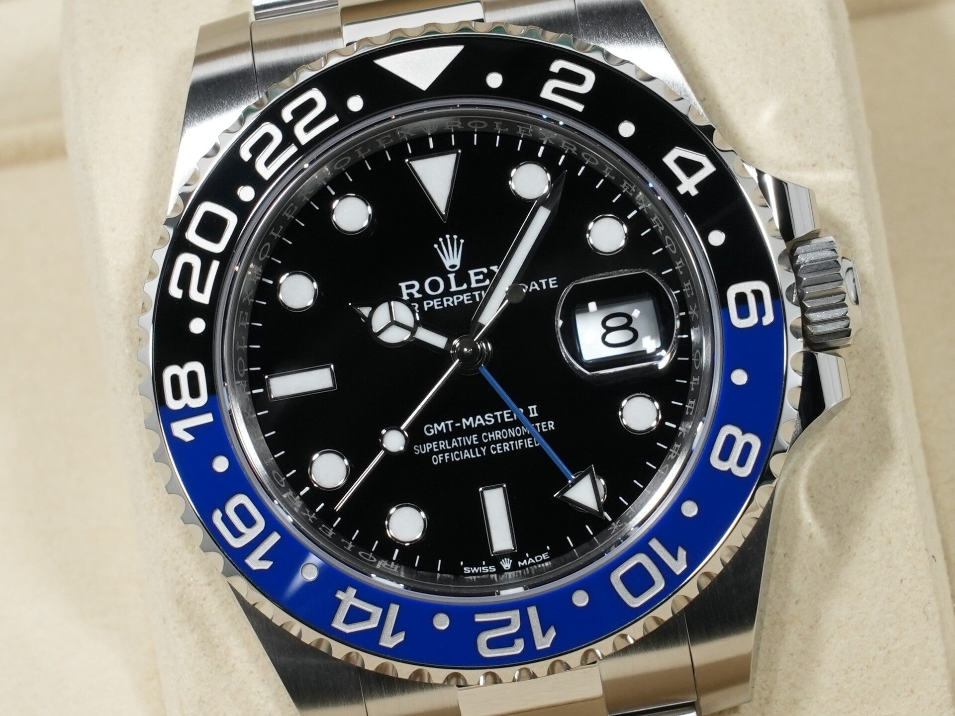 ロレックス GMTマスターII Ref.126710BLNR ステンレススチール ブラック文字盤 オイスターブレスレット 未使用 k6h9ehwf