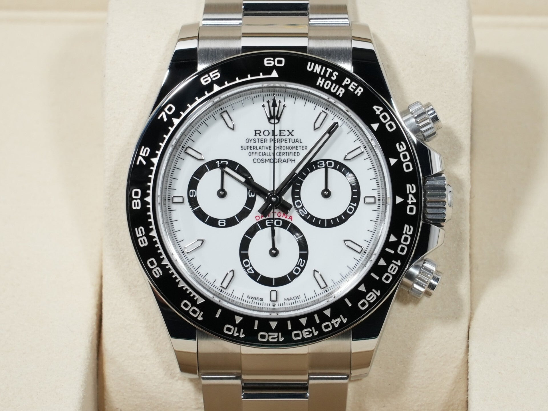 ロレックス デイトナ Ref.126500LN ステンレススチール ホワイト文字盤 未使用 xmar5hvk