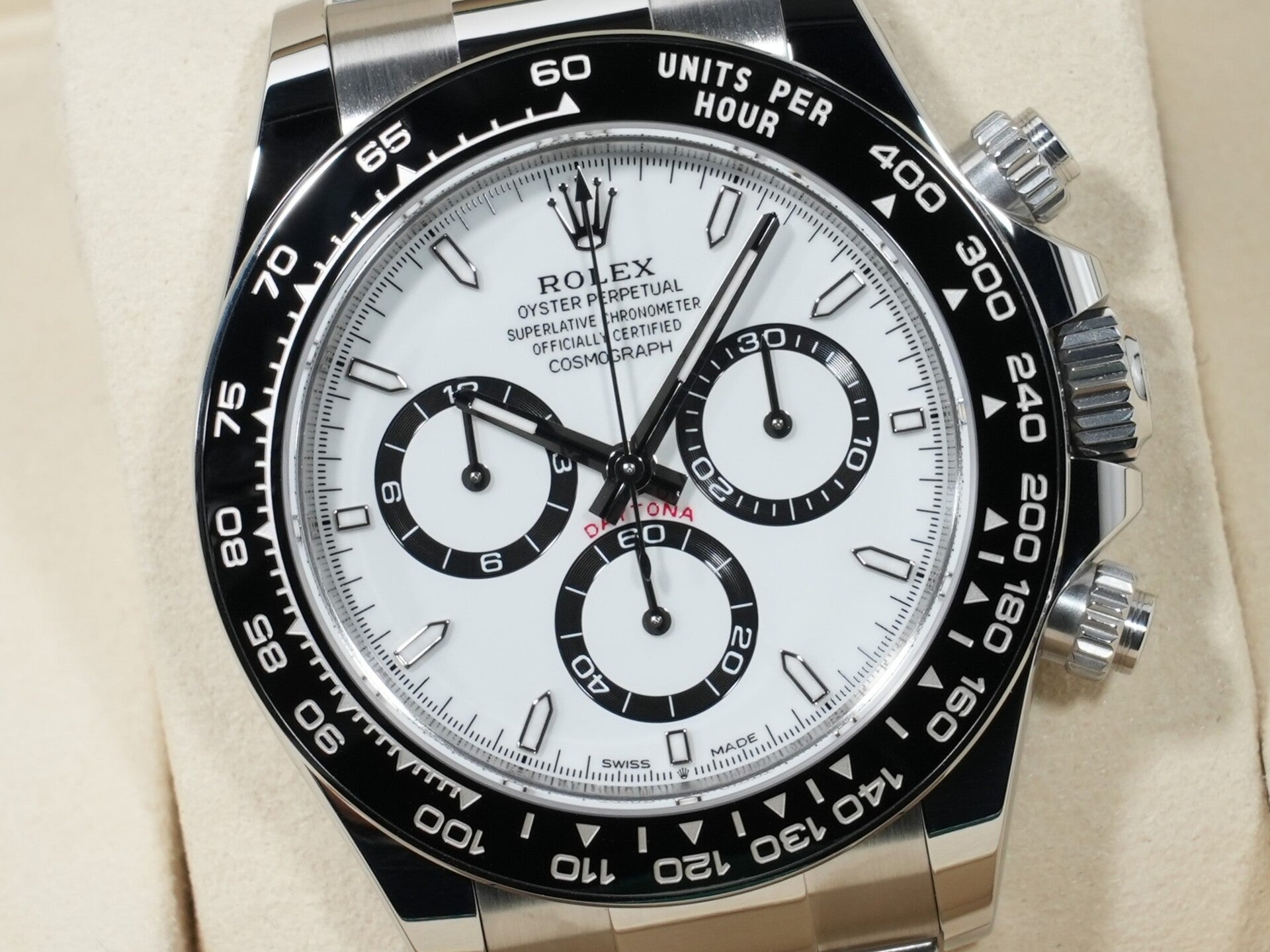 ロレックス デイトナ Ref.126500LN ステンレススチール ホワイト文字盤 未使用 xmar5hvk