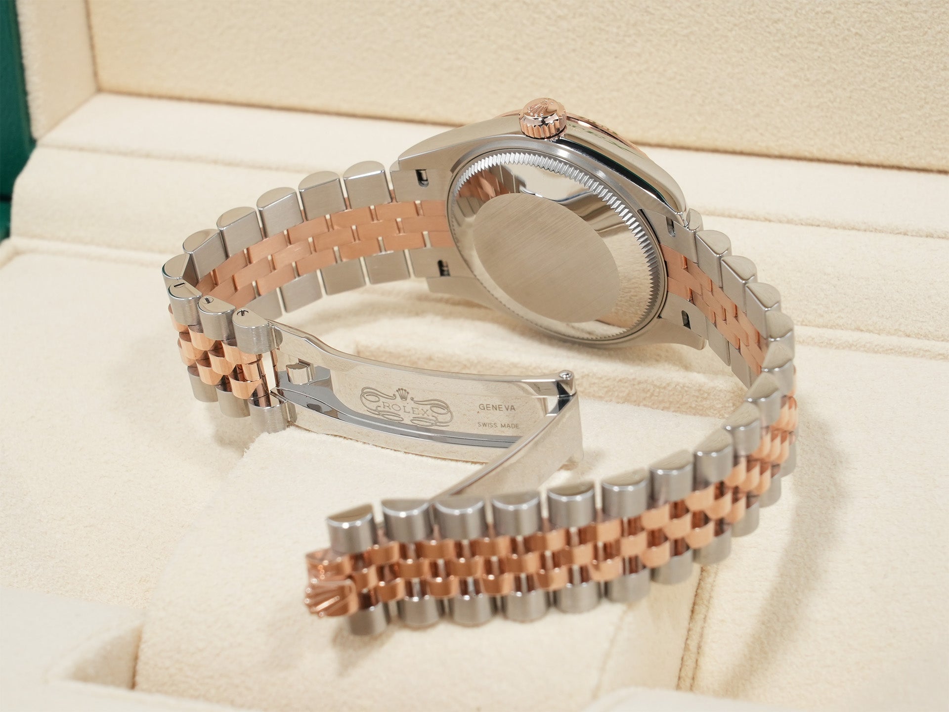 ロレックス デイトジャスト31 Ref.278271 ステンレススチール/エバーローズゴールド シルバーフローラルモチーフ文字盤 美中古 35efcw7a