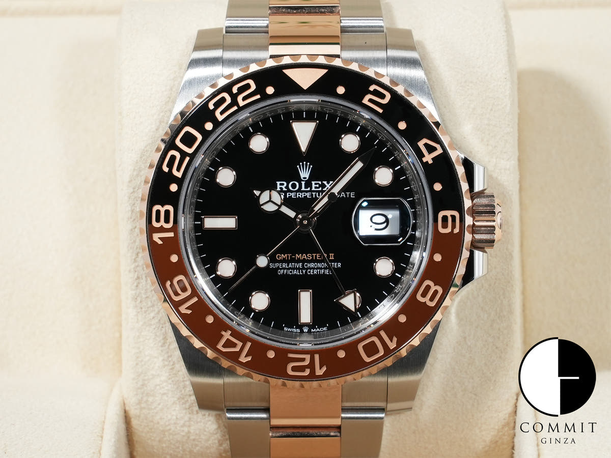 Rolex GMT-Master II Ref. 126711CHNR Stainless Steel/Everose Gold Black Dial Oyster Bracelet Pre-owned e8rpzgvi