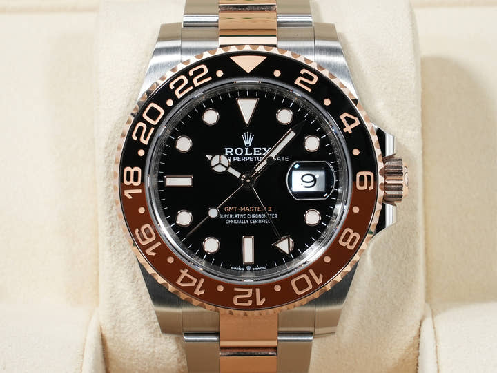 Rolex GMT-Master II Ref. 126711CHNR Stainless Steel/Everose Gold Black Dial Oyster Bracelet Pre-owned e8rpzgvi