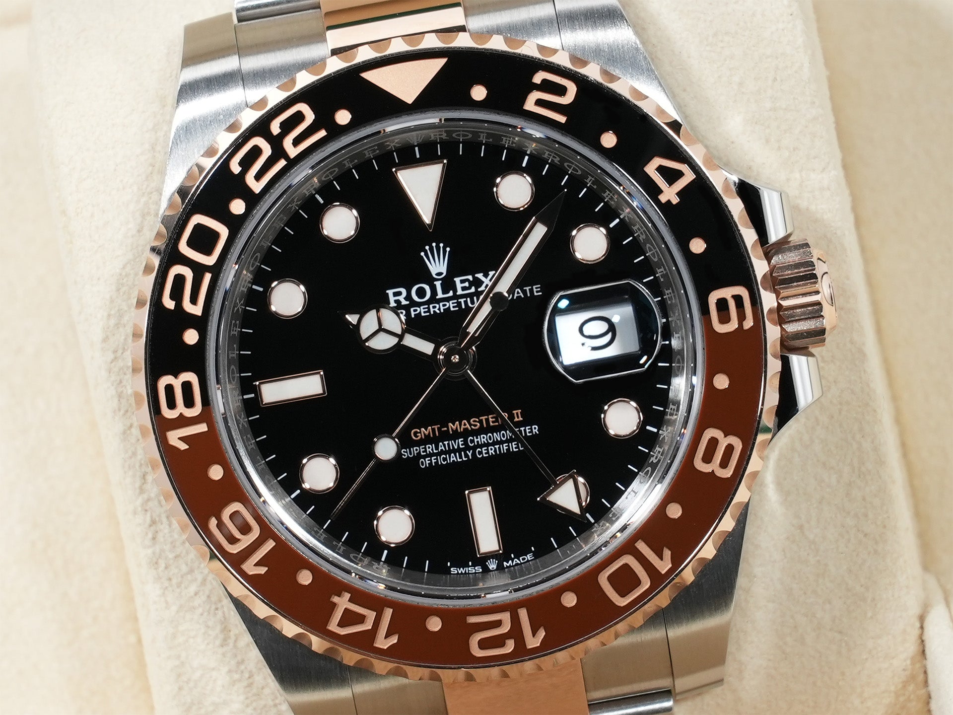 Rolex GMT-Master II Ref. 126711CHNR Stainless Steel/Everose Gold Black Dial Oyster Bracelet Pre-owned e8rpzgvi