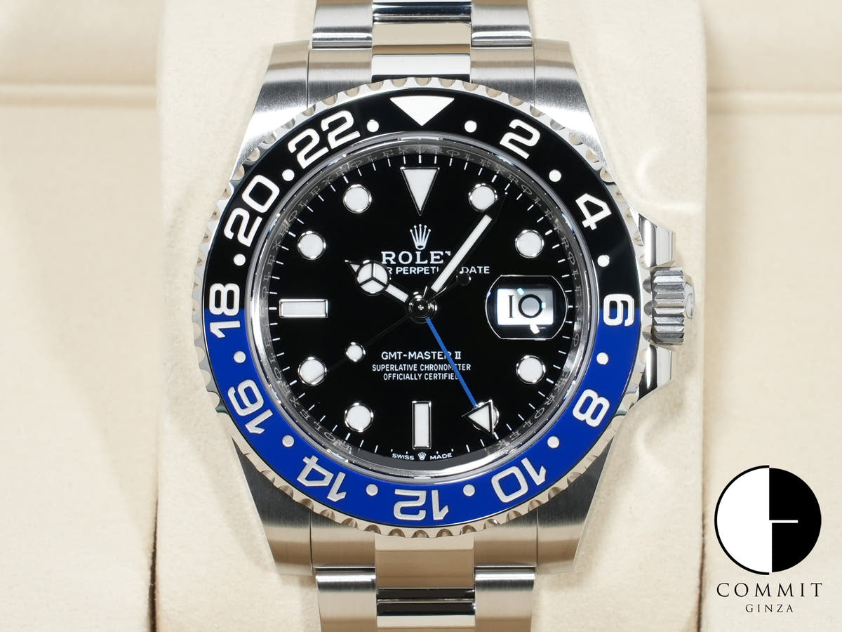 ロレックス GMTマスターII Ref.126710BLNR ステンレススチール ブラック文字盤 オイスターブレスレット 未使用 8by269pa