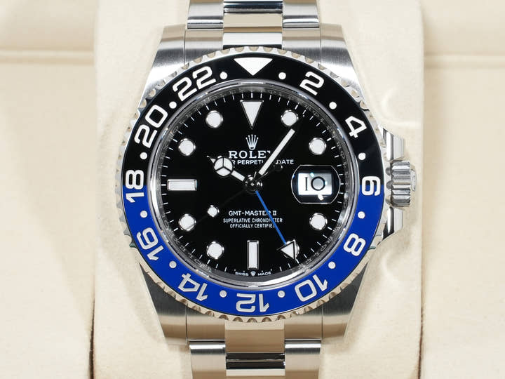 ロレックス GMTマスターII Ref.126710BLNR ステンレススチール ブラック文字盤 オイスターブレスレット 未使用 8by269pa