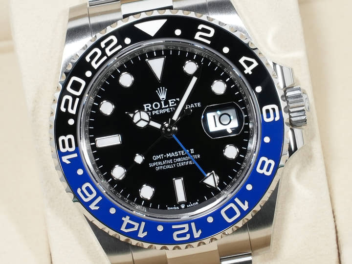 ロレックス GMTマスターII Ref.126710BLNR ステンレススチール ブラック文字盤 オイスターブレスレット 未使用 8by269pa